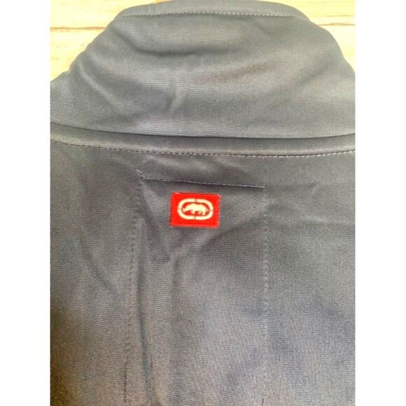 Ecko Unltd. Mens 2X-Large Track Jacket Navy Blue 100% Polyester Full-Zip Closure - Picture 4 of 10